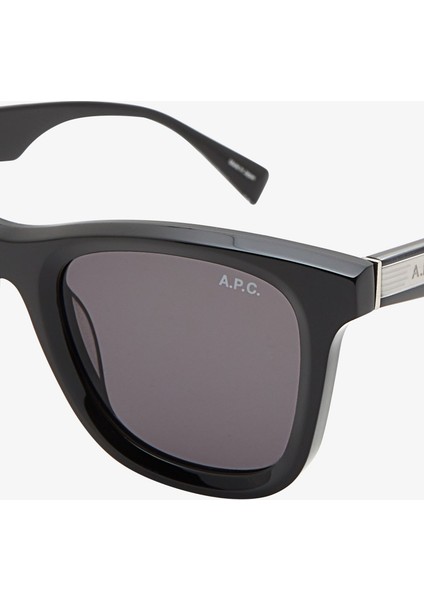John Unisex Güneş Gözlüğü, Asetat & Metal Çerçeve, Apc Logolu, %100 Uva/uvb Koruma