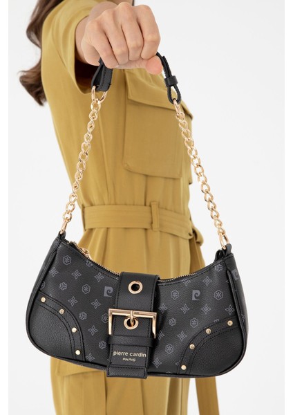 Siyah Monogram Kadın Omuz Çantası 05PC24K24303 fiyatları