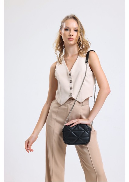 Kadın Siyah Mini Urban Çapraz Omuz Çanta fırsatları