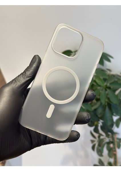 Apple iPhone 15 Pro Max Kılıf Magsafe Elite Premium Mat Sararmaz