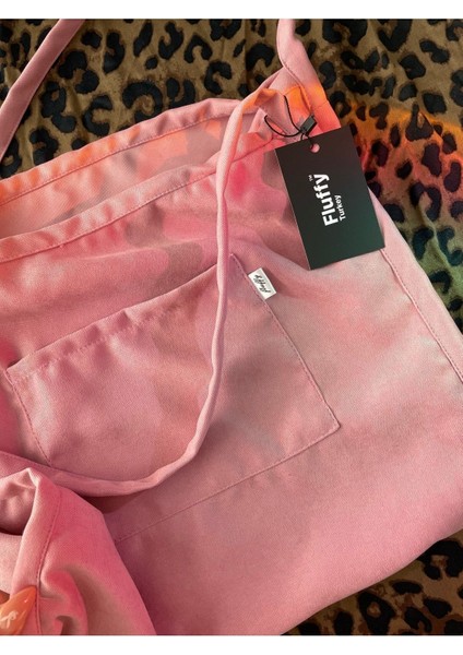 Lolita 00s Shopper Bag Fermuarlı, Astarlı , Kumaş, Kol Ve Omuz Çantası / Okul & Günlük