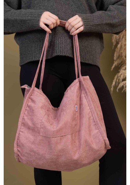 Lolita 00s Shopper Bag Fermuarlı, Astarlı , Kumaş, Kol Ve Omuz Çantası / Okul & Günlük fiyatları