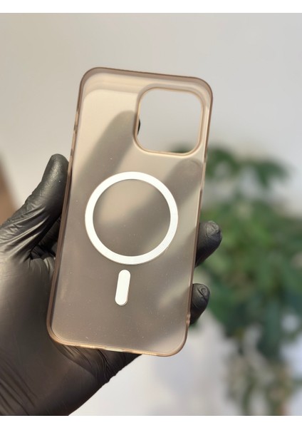 Apple iPhone 15 Pro Max Kılıf Magsafe Elite Premium Mat Sararmaz