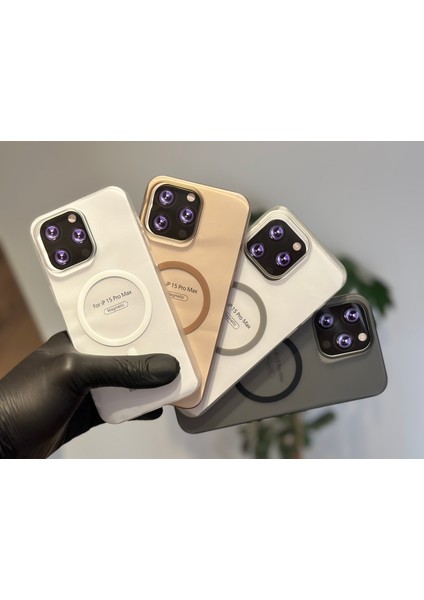 Apple iPhone 15 Pro Max Kılıf Magsafe Elite Premium Mat Sararmaz