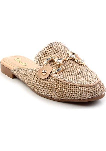 Kadın Terlik Düz Topuklu Tekstil Malzemeden Şık ve Rahat Kullanım İçin fiyatları