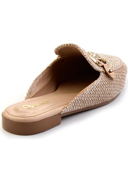 Kadın Terlik Düz Topuklu Tekstil Malzemeden Şık ve Rahat Kullanım İçin modelleri