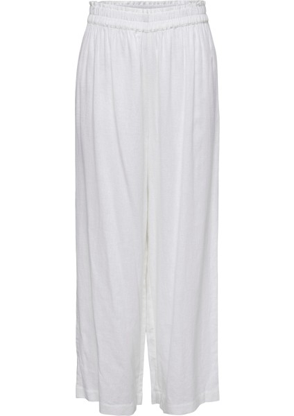 Bayan Keten Rahat Beli Lastikli Pantolon 15259590