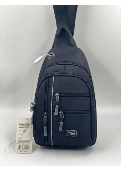 Seventeen Siyah Renk Orta Boy Çok Gözlü Sırt & Çapraz Göğüs & Omuz Çantası