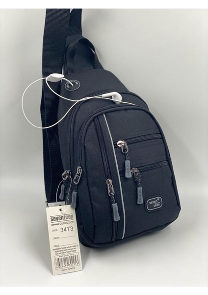 Seventeen Siyah Renk Orta Boy Çok Gözlü Sırt & Çapraz Göğüs & Omuz Çantası modelleri