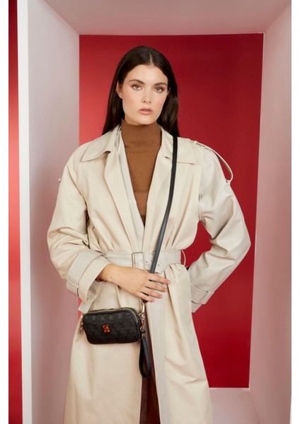 Siyah Kadın Omuz Çantası 05PO23K1672