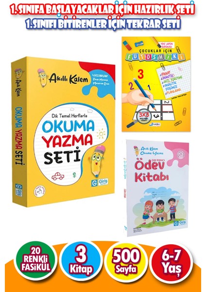 1.sınıfa Başlayacaklar Için Hazırlık Seti - 1.sınıfı Bitirenler Için Tekrar Seti