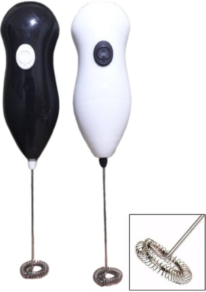Pilli Mini Mixer Kahve Süt Köpürtücü Karıştırıcı Cappuccino Mixer