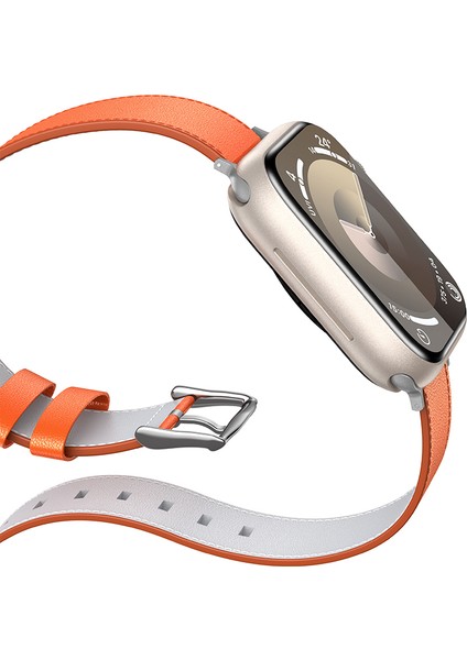 Watch 40MM Benks Vintage Genuine Leather Serisi Deri Kordon Strap Kayış Turuncu fırsatları