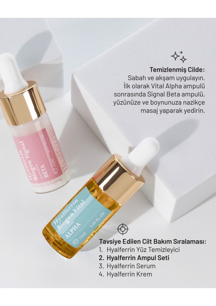Biogen Cilt Bakım Ampul Seti | Cilt Tazeleyici, Peptit Kompleksi Etki | Dünyanın İlk Laktoferrin İçeren Cilt Bakım Markası | Güney Kore