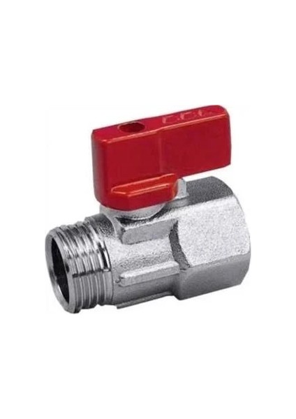 1/2 Mini Küresel Vana Kırmızı