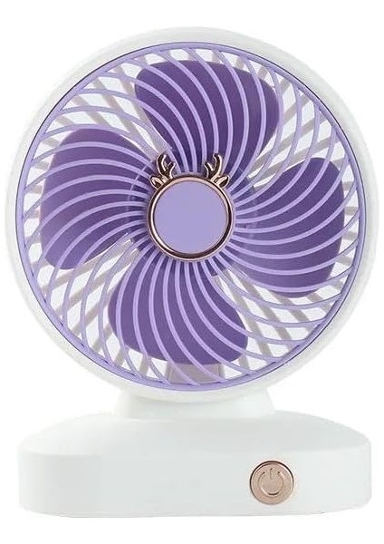 Metrashop Taşınabilir Mini USB Masa Üstü Fan (Mor)