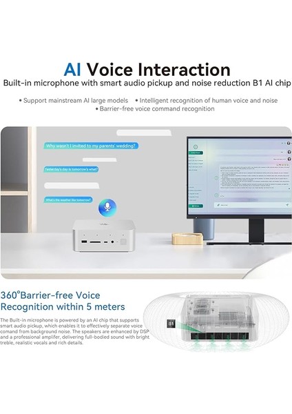 GTI14 Ultra Aı Pc Intel® Core Uıtra 9 185H, 64GB Ram, 2tb M.2 Ssd, Wifi, Hdmı, Dp, Thunderbolt 4, Win.11 Pro Mini Pc indirimleri