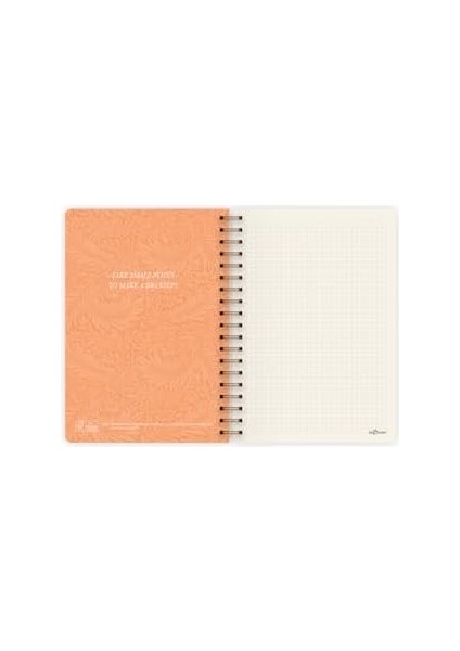 Color Botanical Spiralli Defter Kareli Kırmızı 17X24 cm
