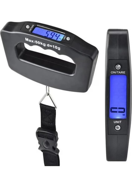 Elektronik Dijital El Tartısı Bavul Terazisi Pazar Tartısı Max 50 kg Ölçer Kg/gr Seyehat