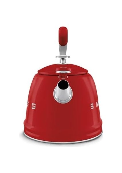 50's Style Set Üstü Düdüklü Kettle Kırmızı 2.3 Lt