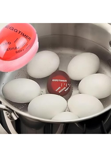 Dublör Yumurta Zamanlayıcı Egg Timer - Rafadan, Katı ve Akışkan Yumurta Için Isıya Duyarlı Haşlama Yardımcısı