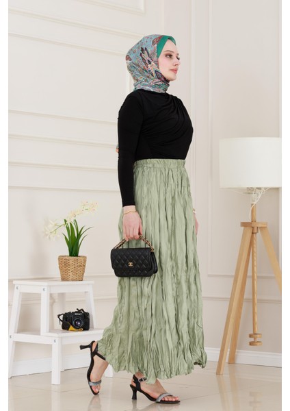 Beli Lastikli Kraş Etek-Mint Yeşili fiyatları