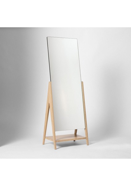 200 x 70 cm Standlı Dekoratif Ağaç Boy Aynası - 4