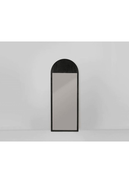 200 cm Iskandinav Dekoratif Duvar Boy Aynası-Doğal Ahşap Masif Çerçeveli