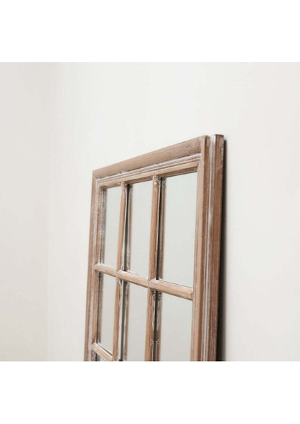 100 x 75 Beyaz Eskitme Konsol Üstü Pencere Aynası fiyatları