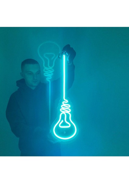 120 cm Kumandalı Neon LED Tasarım Duvar Dekor Aydınlatması - Özelleştirilebilir LED Tabela