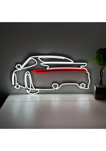 60 cm Kumandalı Neon LED Tasarım Duvar Dekor Aydınlatması - Özelleştirilebilir LED Tabela-94