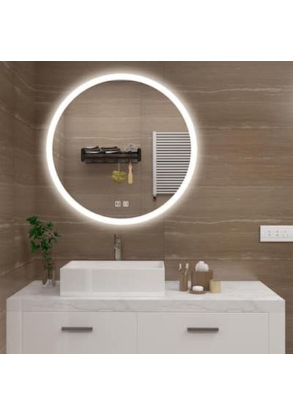 80 cm Ledli Banyo Aynası-Konsol Makyaj Aynası