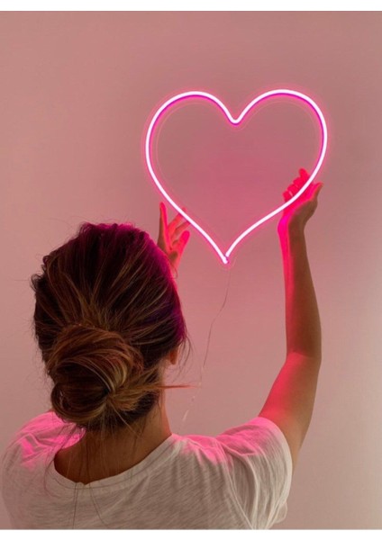 120 cm Kumandalı Neon LED Tasarım Duvar Dekor Aydınlatması - Özelleştirilebilir LED Tabela-11