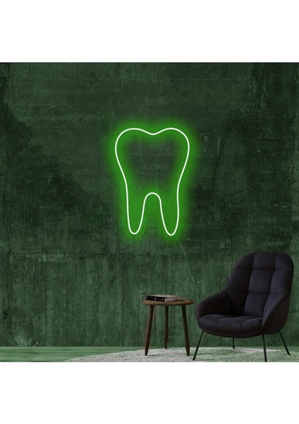 60 cm Kumandalı Neon LED Tasarım Duvar Dekor Aydınlatması - Özelleştirilebilir LED Tabela