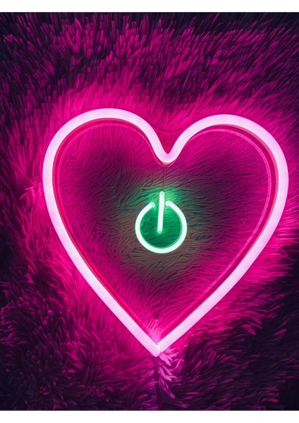 120 cm Kumandalı Neon LED Tasarım Duvar Dekor Aydınlatması - Özelleştirilebilir LED TABELA-157