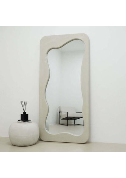190 x 90 cm Asimetrik Özel Tasarım Boy Aynası - Modern Asimetrik Boy Aynası