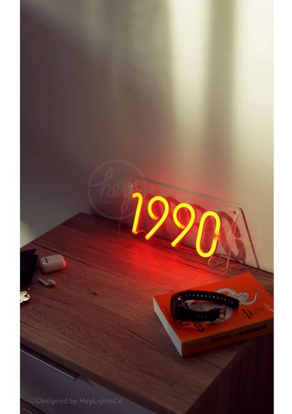 60 cm Kumandalı Neon LED Tasarım Duvar Dekor Aydınlatması - Özelleştirilebilir LED Tabela-13