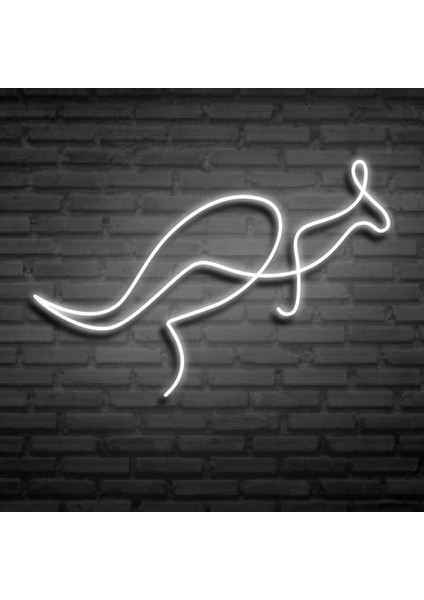 60 cm Kumandalı Neon LED Tasarım Duvar Dekor Aydınlatması - LED TABELA-187