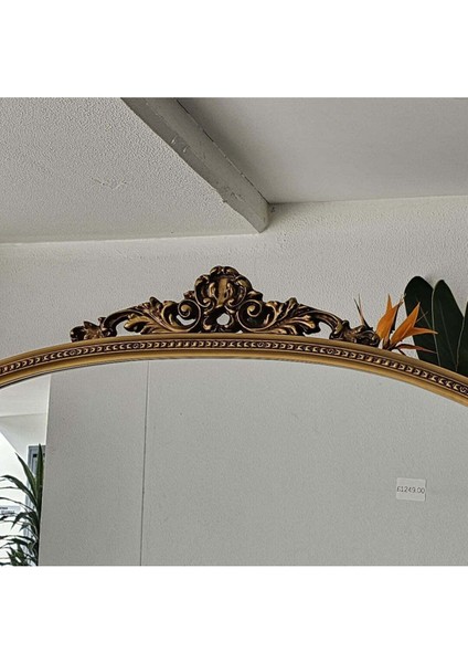 200 x 120 cm Ahşap Oyma 3 Boyutlu Boy Aynası - Özel Ahşap Üretim Dev Boy Aynası - Gold fiyatları