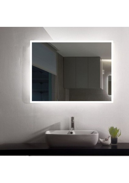 90 cm Ledli Banyo Aynası-Konsol Makyaj Aynası