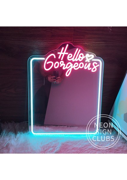 90 cm Kumandalı Neon LED Tasarım Duvar Dekor Aydınlatması - Özelleştirilebilir LED Tabela