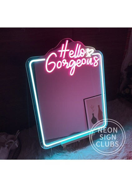 90 cm Kumandalı Neon LED Tasarım Duvar Dekor Aydınlatması - Özelleştirilebilir LED Tabela