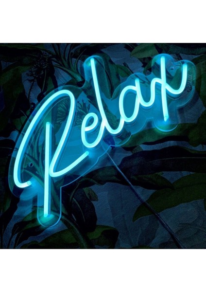 90 cm Kumandalı Neon LED Tasarım Duvar Dekor Aydınlatması - Özelleştirilebilir LED Tabela