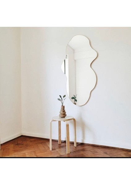 150 cm Asimetrik Duvar Dekorasyon Aynası - Konsol Üstü Salon Dekorasyon AYNASI-484