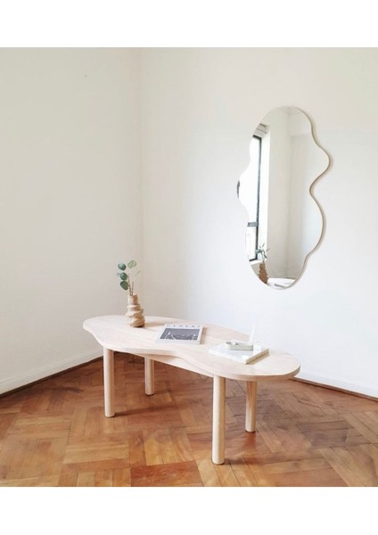 150 cm Asimetrik Duvar Dekorasyon Aynası - Konsol Üstü Salon Dekorasyon AYNASI-484