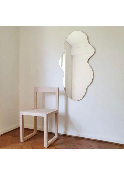 150 cm Asimetrik Duvar Dekorasyon Aynası - Konsol Üstü Salon Dekorasyon AYNASI-484
