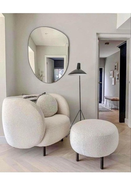 60 cm Asimetrik Duvar Dekorasyon Aynası - Konsol Üstü Salon Dekorasyon Aynası (Tek Fiyatıdır)-51 fırsatları