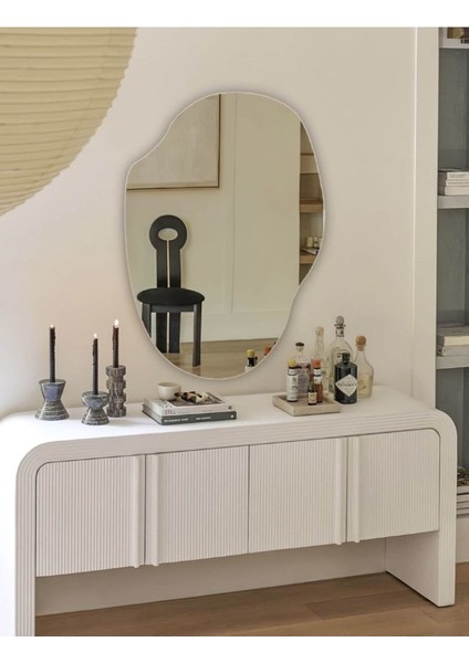 100 cm Asimetrik Duvar Dekorasyon Aynası - Konsol Üstü Salon Dekorasyon Aynası (Tek FIYATIDIR)-232 modelleri