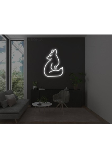90 cm Kumandalı Neon LED Tasarım Duvar Dekor Aydınlatması - Özelleştirilebilir LED Tabela