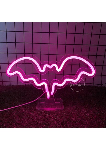 90 cm Kumandalı Neon LED Tasarım Duvar Dekor Aydınlatması - Özelleştirilebilir LED Tabela